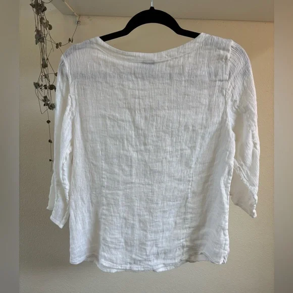 Eileen Fisher linen top - Picture 5 of 7